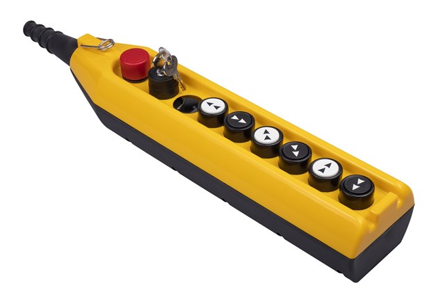 PV Series 9 Hole Double Speed 1NC Key Selector Crane Pendant Station